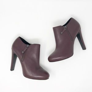 Nine West Binnie Platform Burgundy Booties Size 7